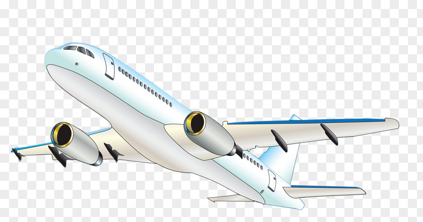 Hand-painted Aircraft Airplane Airbus Cartoon PNG