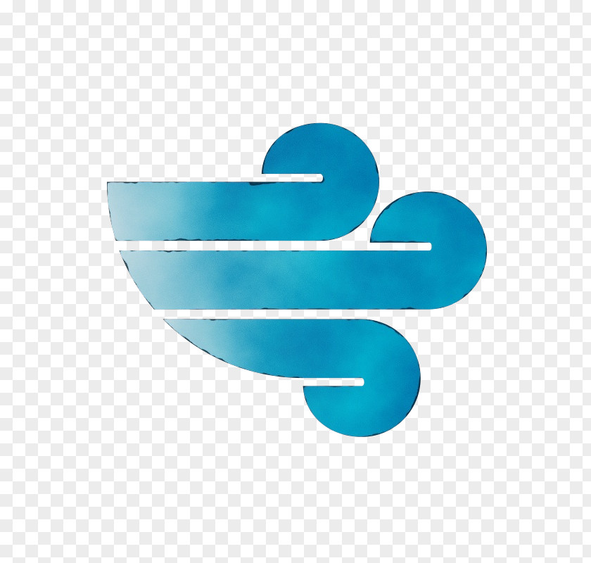 Electric Blue Logo Wind Cartoon PNG