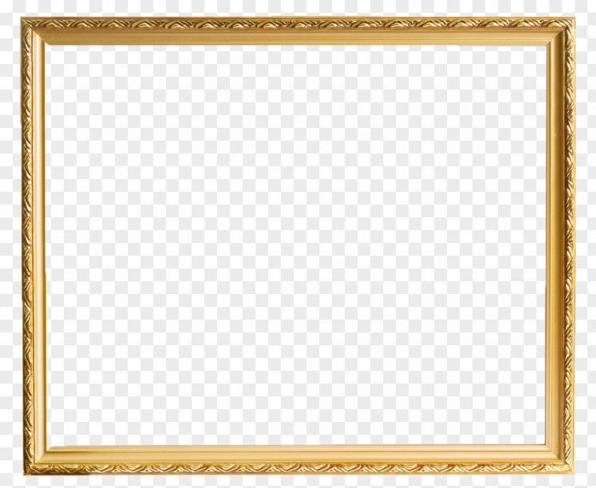 Gold Pattern Frame Picture Stock Photography PNG