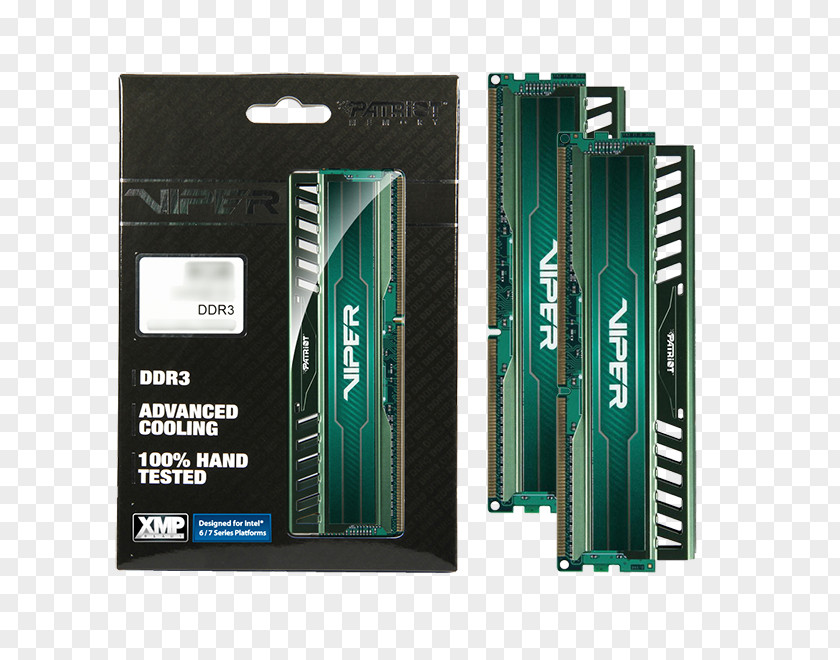 Green Techno DDR3 SDRAM Patriot Memory Computer Module Doble Canal PNG
