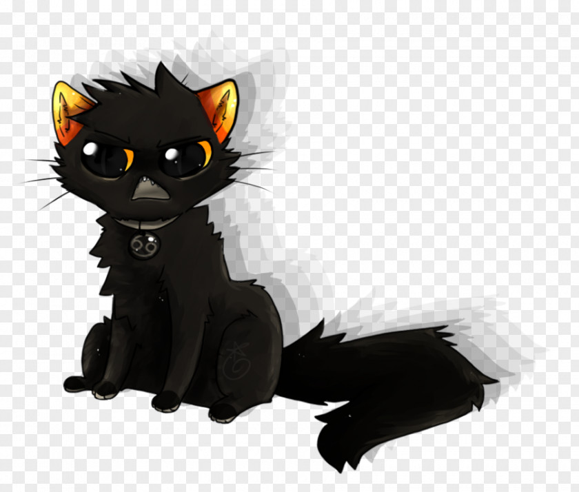 Kitten Black Cat Whiskers Drawing Digital Art PNG