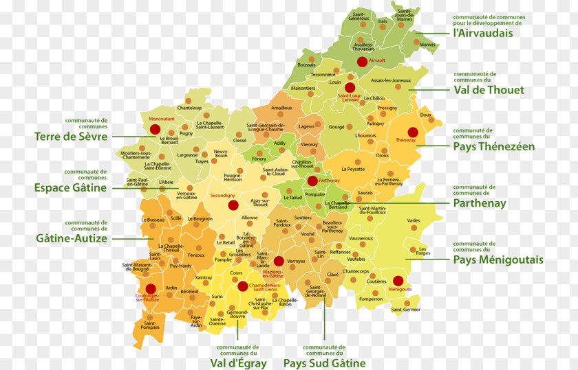 Map Pays De Gâtine Communauté Communes Gâtine-Autize Du Sud La Boissière-en-Gâtine PNG