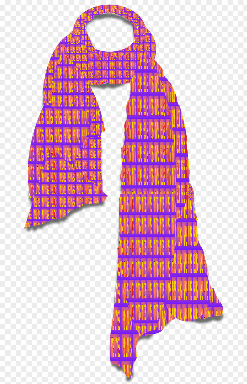 Purple Scarf T-shirt Necktie Shawl Fringe PNG