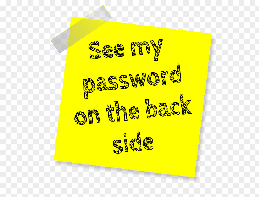 Sticky Article Post-it Note Password Logo Font Text PNG