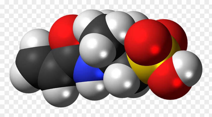 2-Acrylamido-2-methylpropane Sulfonic Acid Space-filling Model Monomer PNG