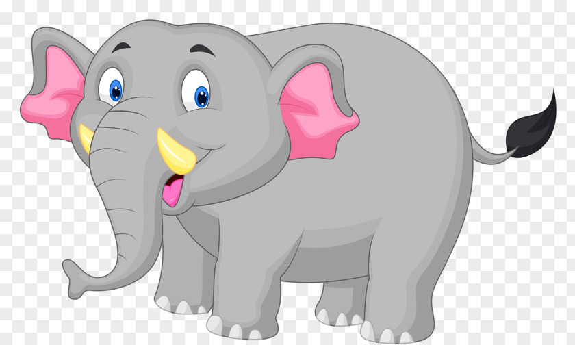 Animals Elephants Cartoon Elephant Illustration PNG