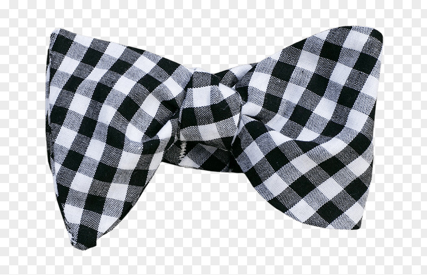 Black Bow Tie Necktie Gingham Clothing Accessories Houndstooth PNG