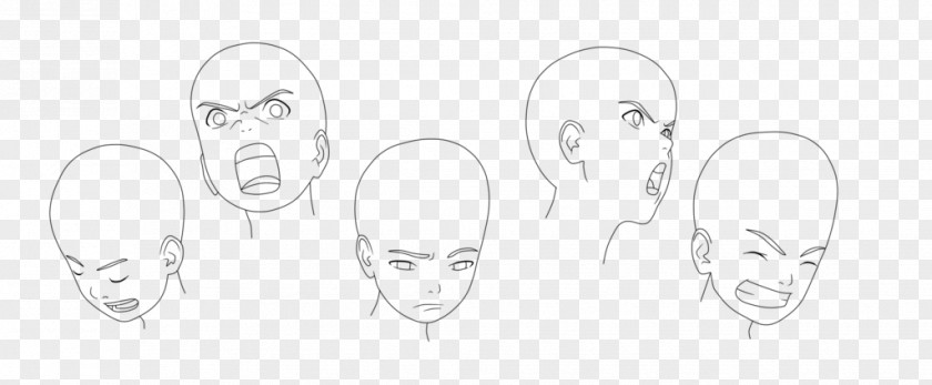 Character Expression Eye Naruto Sketch PNG
