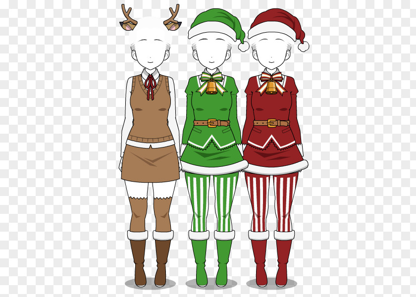 Christmas Outfit Drawing DeviantArt Illustration Cartoon PNG