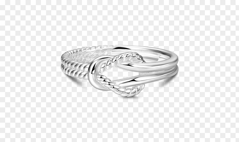 Gifts Knot Wedding Ring Bangle Jewellery Silver PNG