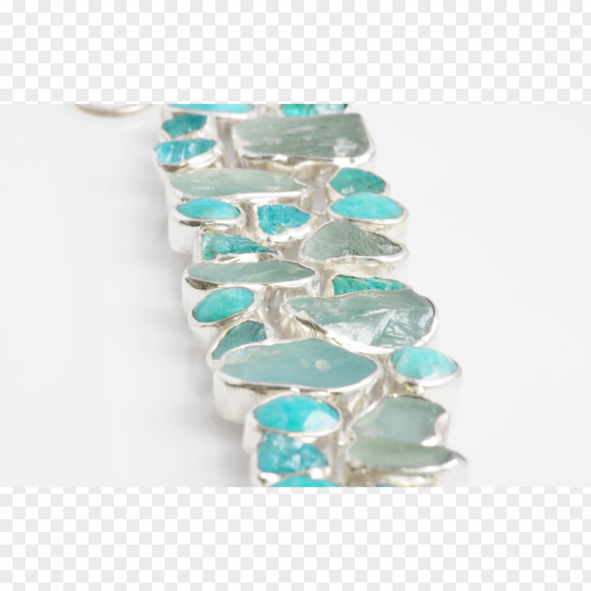 Natural Elements Turquoise Glass Bead Bracelet Emerald PNG