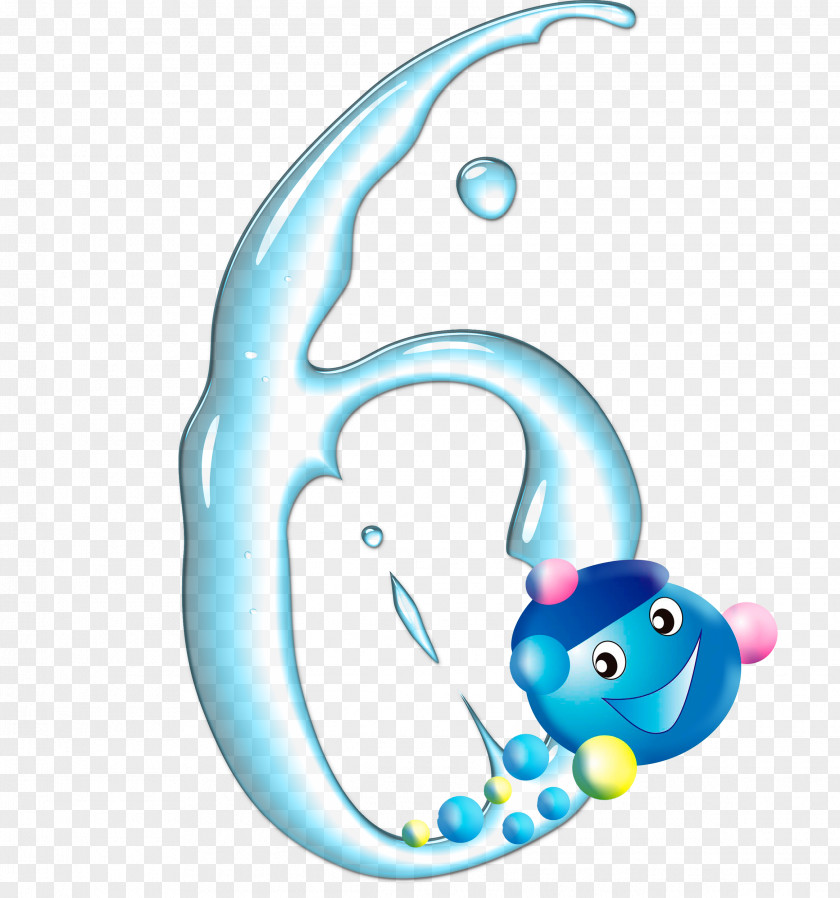 6 Numerical Digit Soap Bubble Number Bathysphere Clip Art PNG