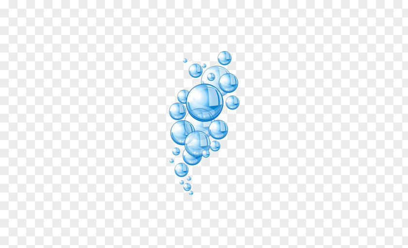 Blue Bubble Free Button Drop Water Splash Royalty-free PNG