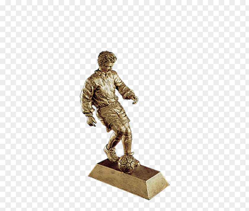 Soccer Trophy Figurine Resin Model Figure Sculpture PNG