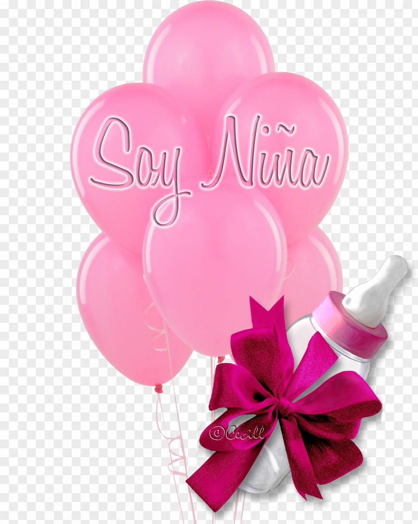 Baby Shower Balloon Flower Bouquet Birthday Pink PNG