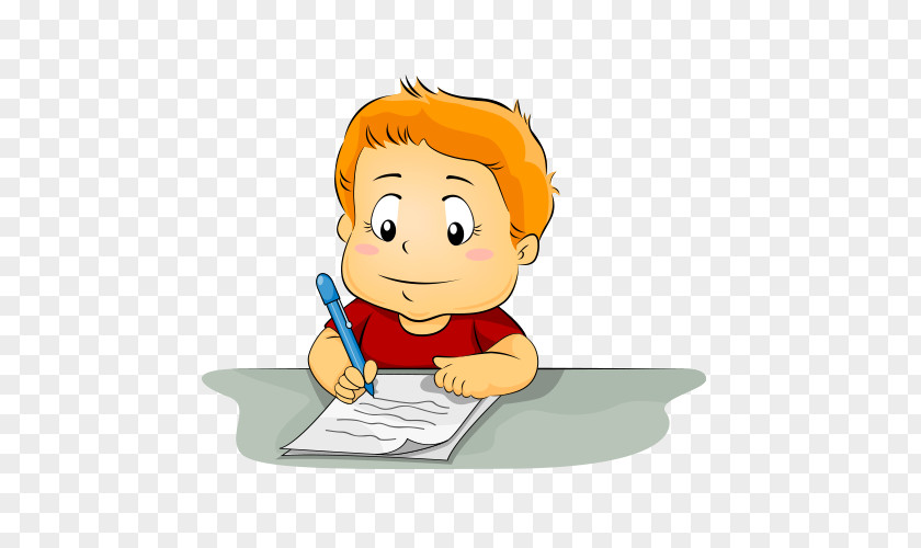 Child Writing Clip Art PNG