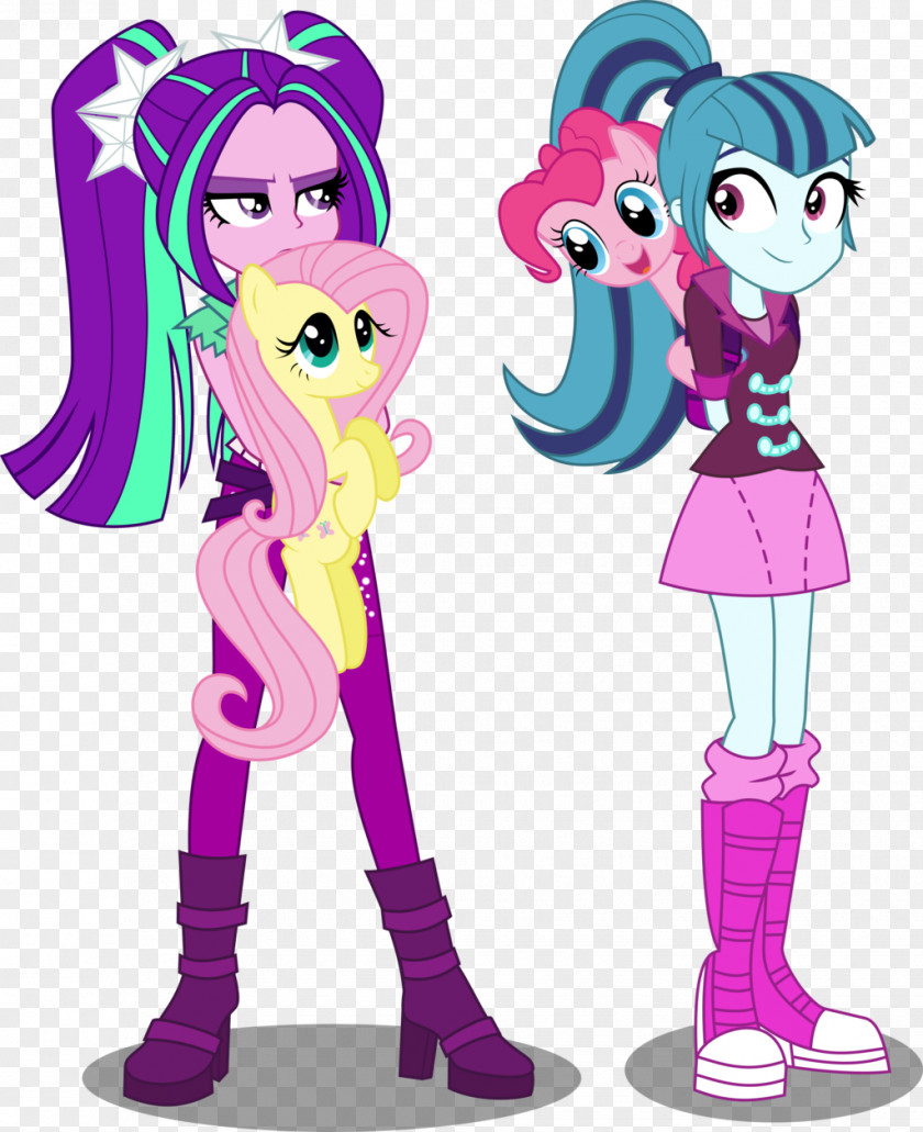 Dazzling Vector Fluttershy Pony Rarity The Dazzlings Sunset Shimmer PNG