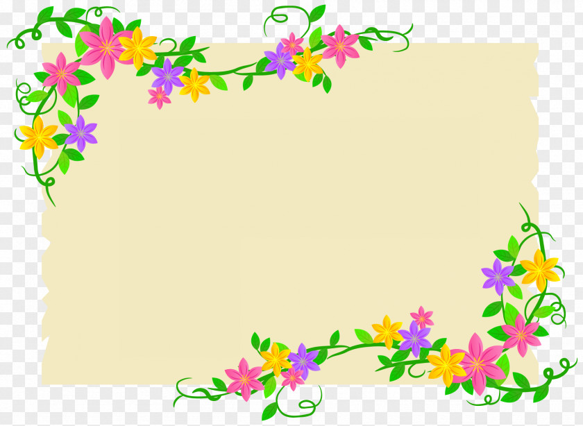 Flower Banner. PNG