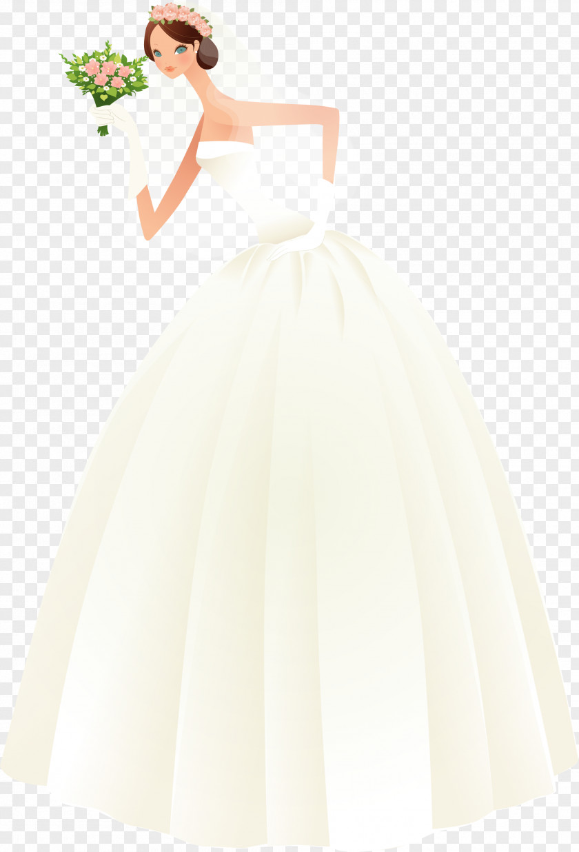 Little Fresh Bride Cocktail Dress Wedding Shoulder Satin PNG