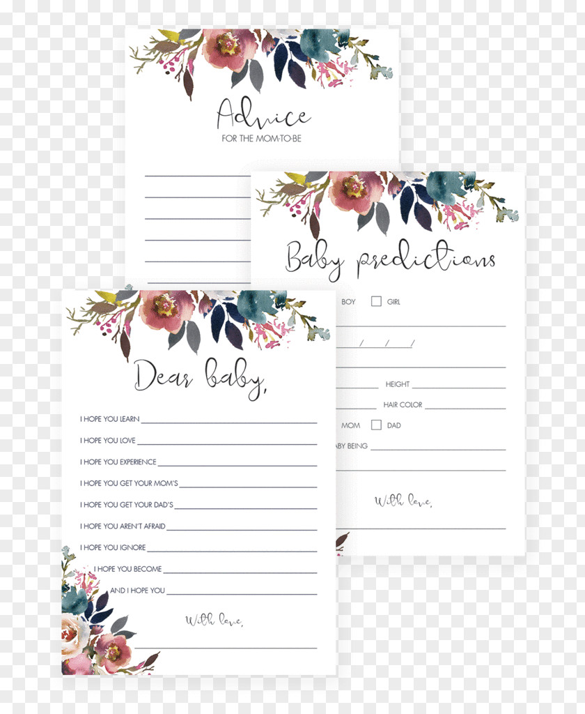 Bohemian PARTY Wedding Invitation Wish Baby Shower Infant Greeting & Note Cards PNG