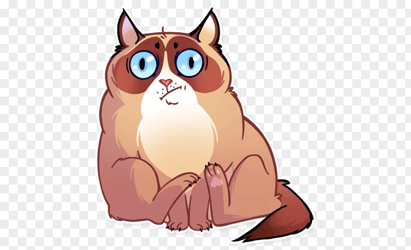 Cat Grumpy Stickers Telegram Pusheen PNG