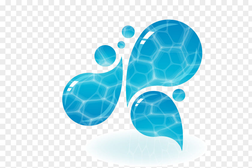 Creative Drops Water Illustration PNG