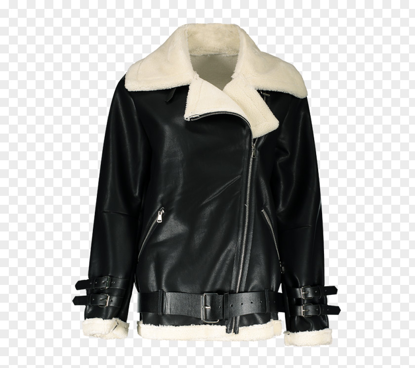Fur Collar Coat Leather Jacket Shearling PNG