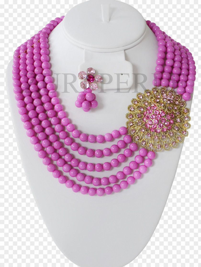 Pink Beads Bead M PNG