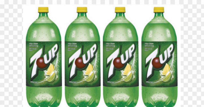 Bottle Fizzy Drinks Mineral Water Glass Two-liter 7 Up PNG