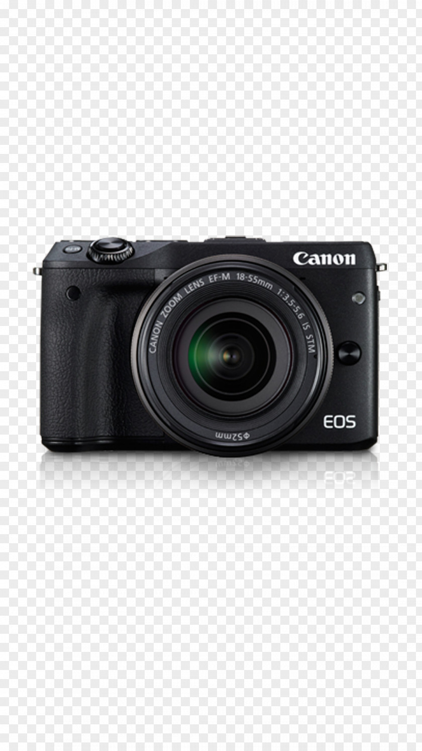 Camera Canon EOS M3 EF Lens Mount EF-M 22mm 18–55mm PNG