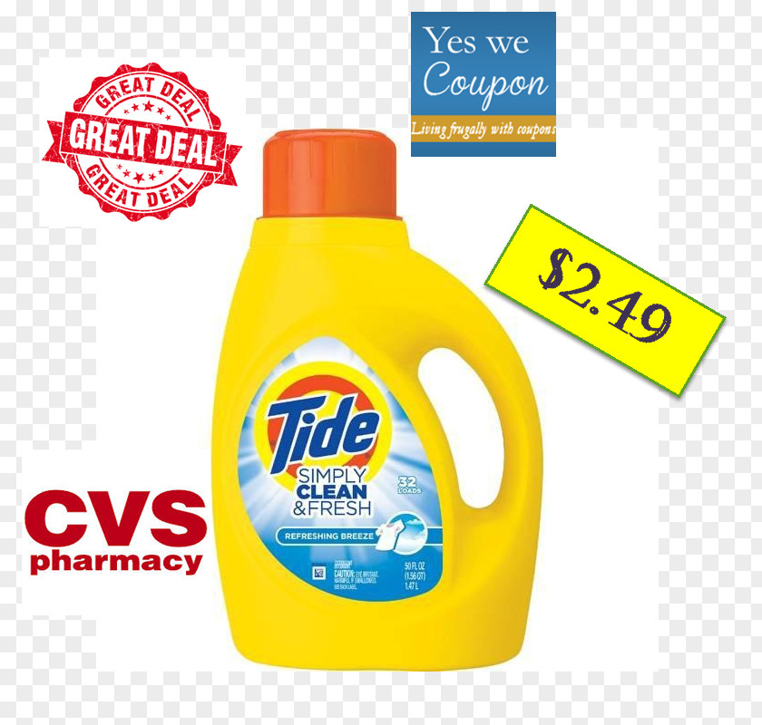 Tide Laundry Detergent Coupon PNG