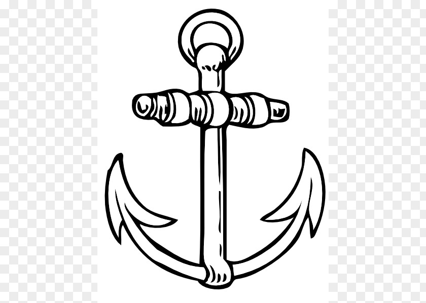 Boat Anchor Pictures Drawing Black And White Clip Art PNG
