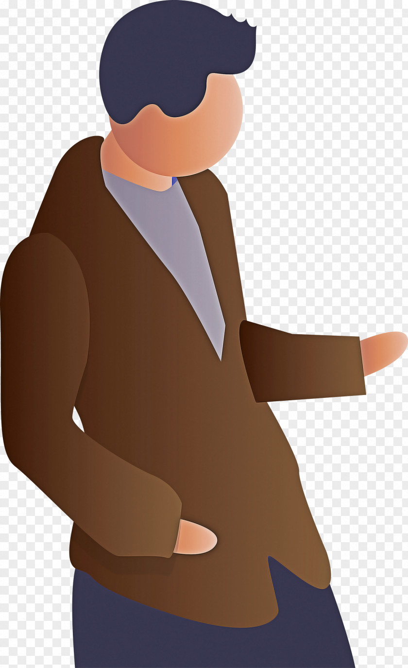 Cartoon Standing Outerwear Gesture Hand PNG