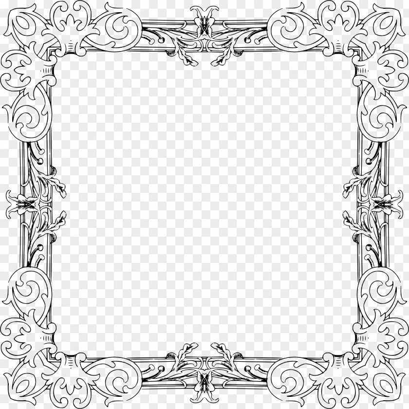 Floral Frame Clip Art PNG