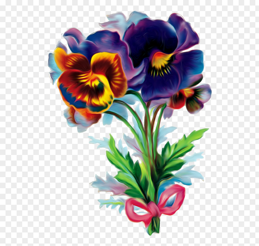 Flower Pansy Decoupage Drawing Clip Art PNG