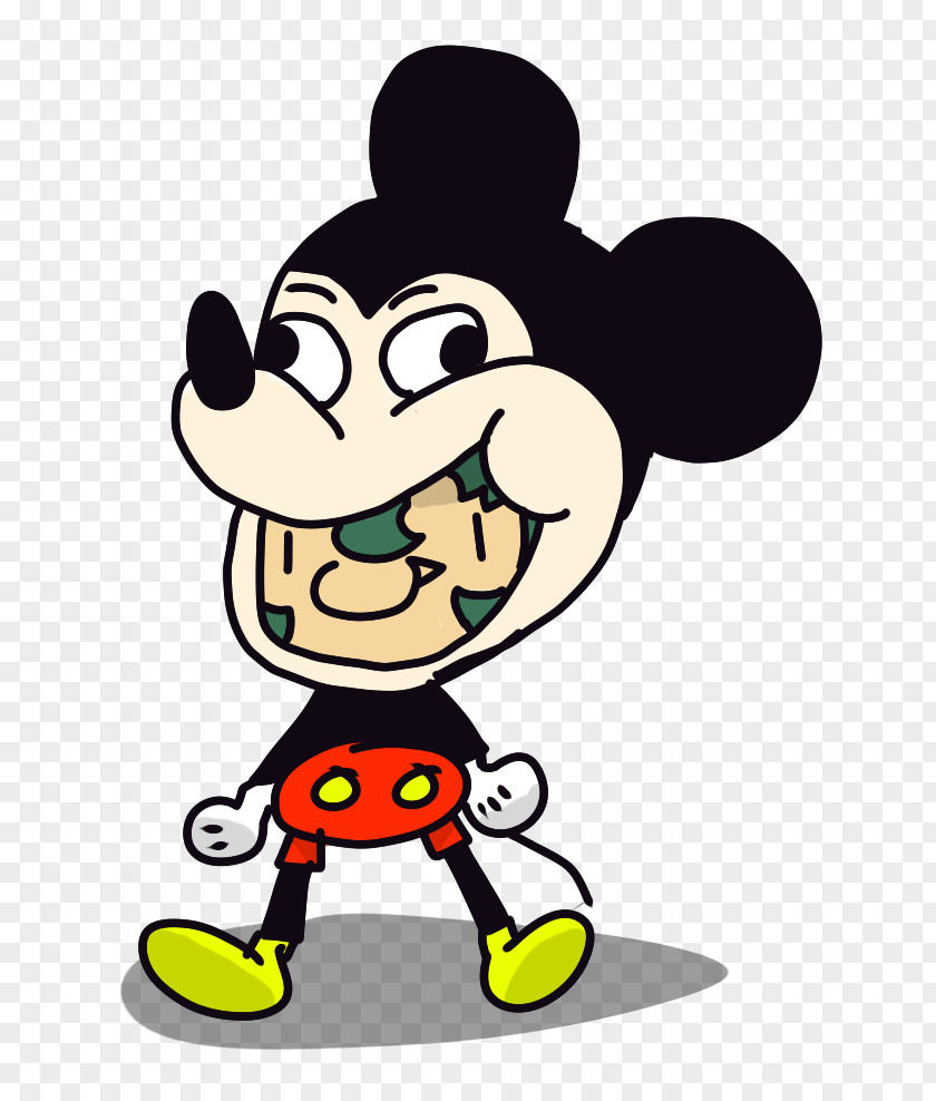 Spooky Mickey Human Behavior Headgear Cartoon Line Clip Art PNG