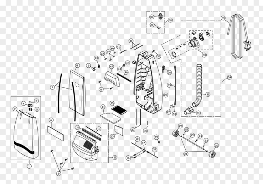 Electrolux Vacuum Cleaner Wiring Diagram Schematic Miele PNG