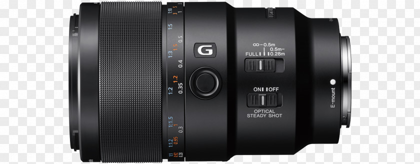 Sony FE Macro 90mm F/2.8 G OSS E-mount Camera Lens Photography PNG