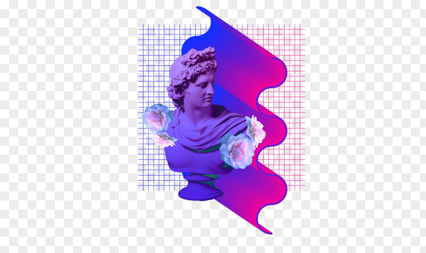 Aesthetics Violet Vaporwave PNG