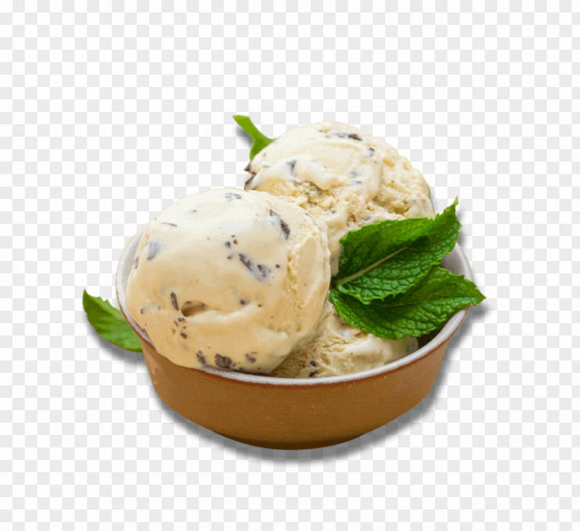 Ice Cream Chocolate Mint Chip Flavor PNG