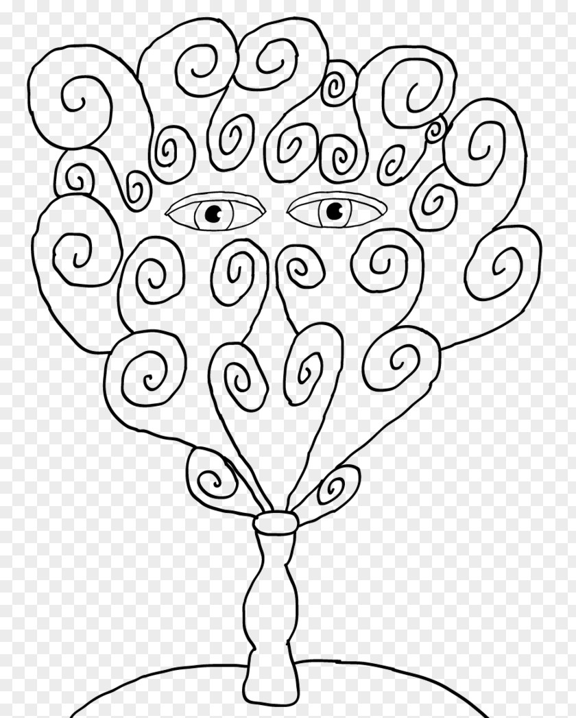 Leaf Floral Design Line Art Plant Stem PNG