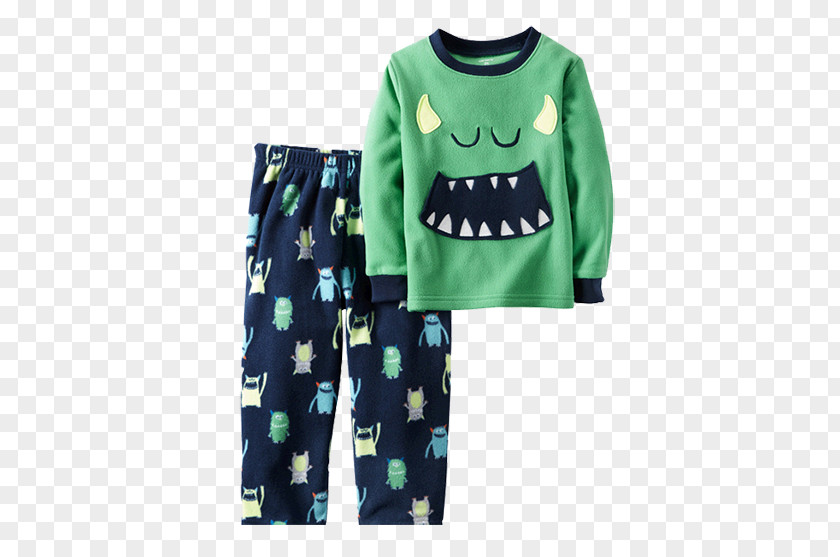 Little Monster Baby Home Pajamas T-shirt Carters Boy Clothing PNG