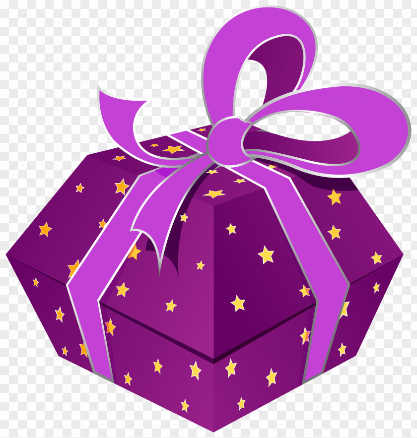 Purple Gift Christmas Clip Art PNG