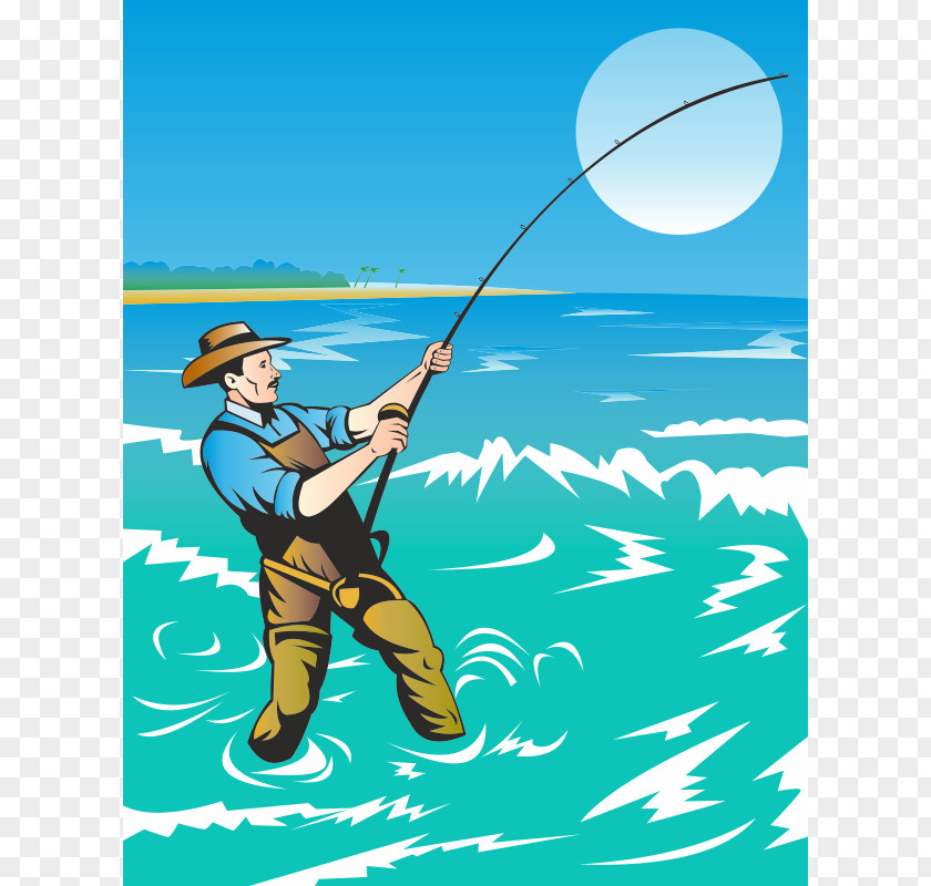 Fishing Rods Fisherman Clip Art PNG