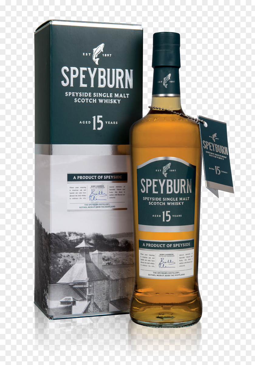 Spiced Amber Highlights Speyburn Distillery Speyside Single Malt Scotch Whisky Whiskey PNG