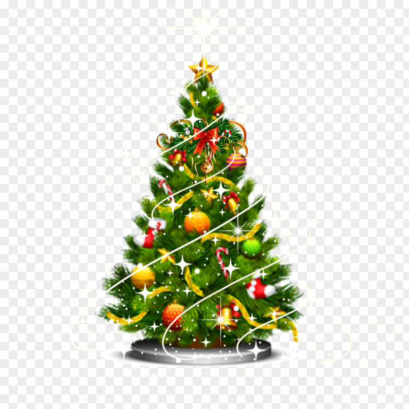 Vertical Christmas Santa Claus Day Tree Decoration Ornament PNG