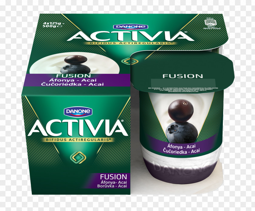 Blueberry Activia Yoghurt Danone Dairy Products PNG