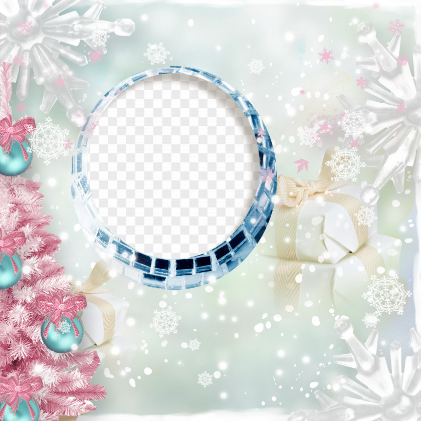 Creative Dream Frame Christmas Snowflake Santa Claus PNG