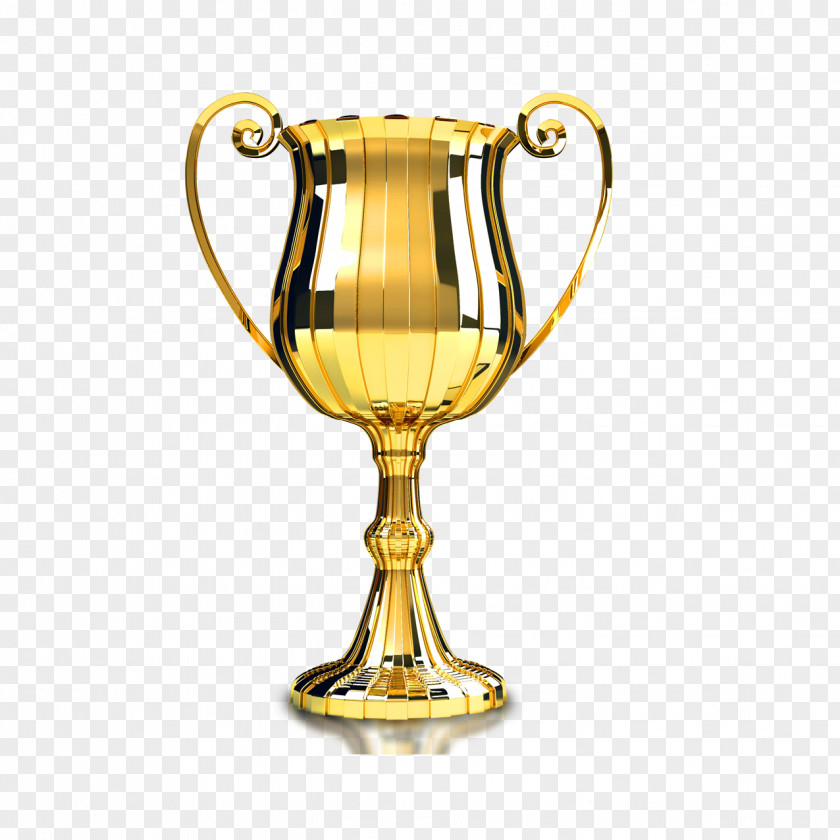 Gold Trophy Medal Award PNG