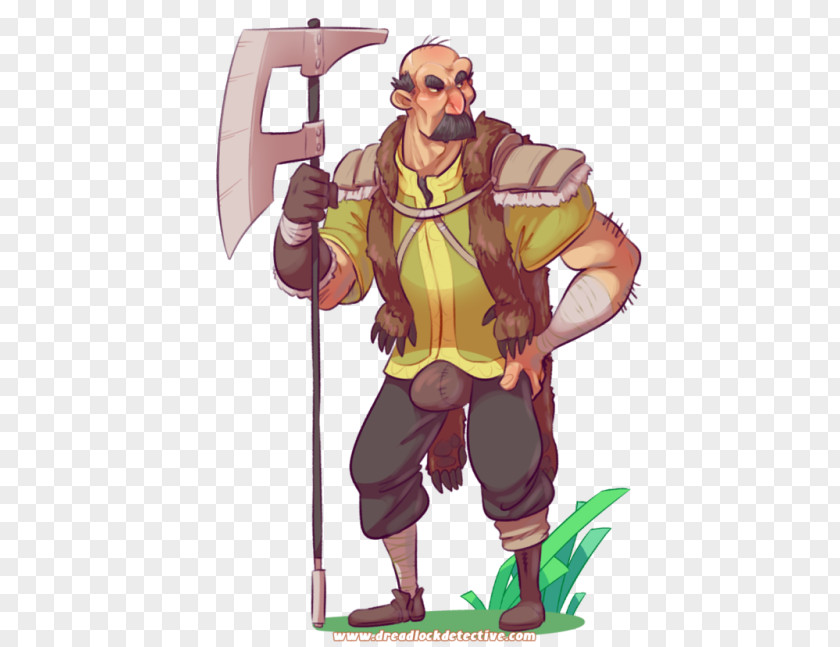 Halfling Ranger Illustration Animated Cartoon Muscle Costume PNG